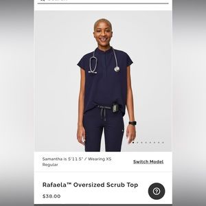 FIGS OVER-SIZE SCRUB TOP